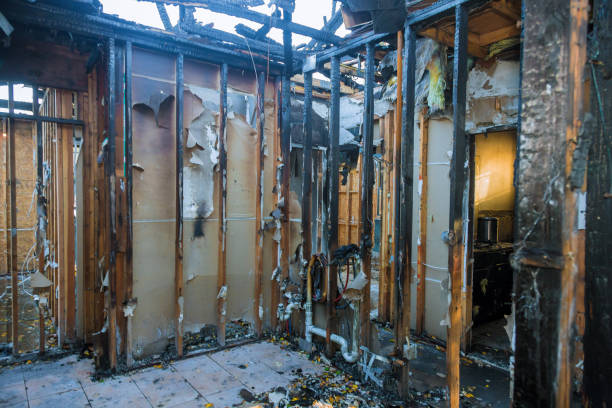 Professional Fire Damage Repair technician working in New Lisbon, NJ